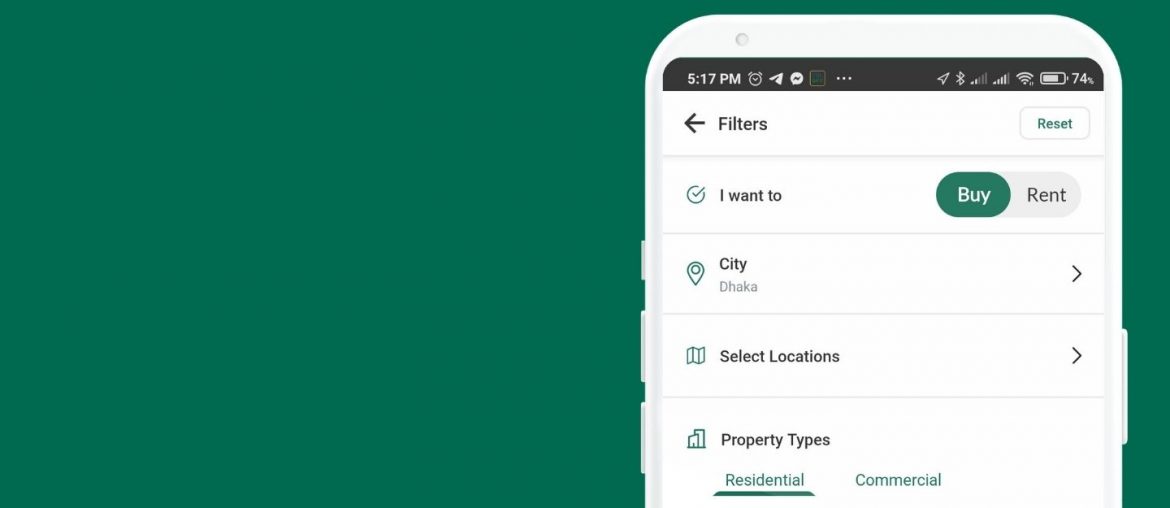 Bproperty App Search Filter