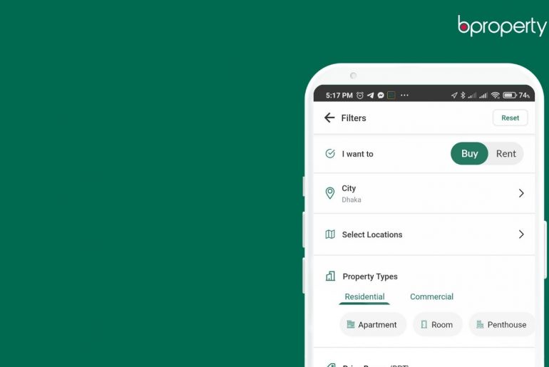 Bproperty App Search Filter