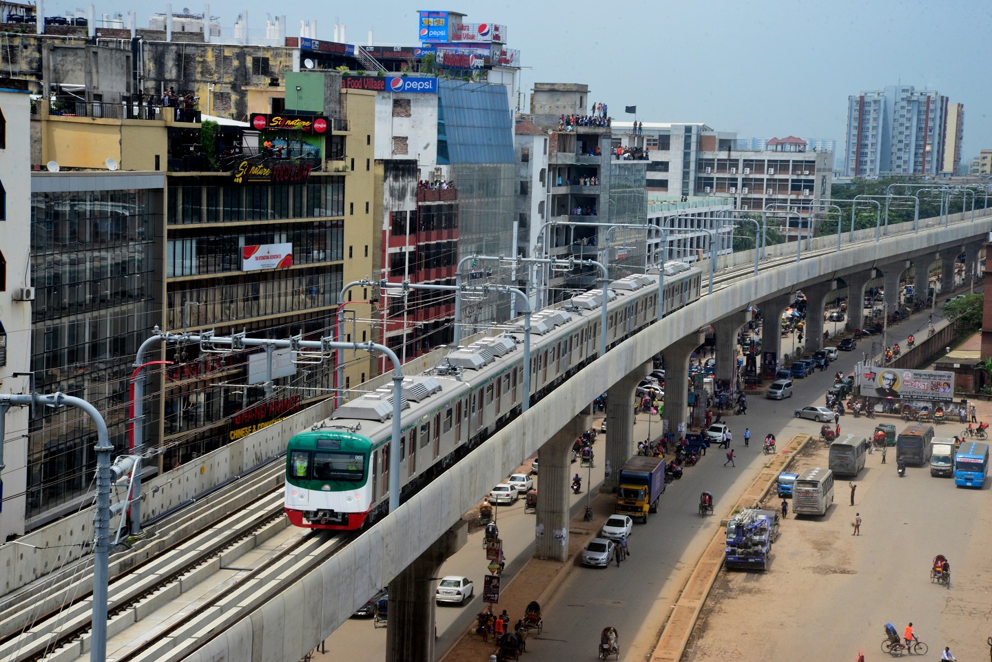 Bangladesh's,First-ever,Metro,Rail,Train,During,Its,First,Formal,Trial
