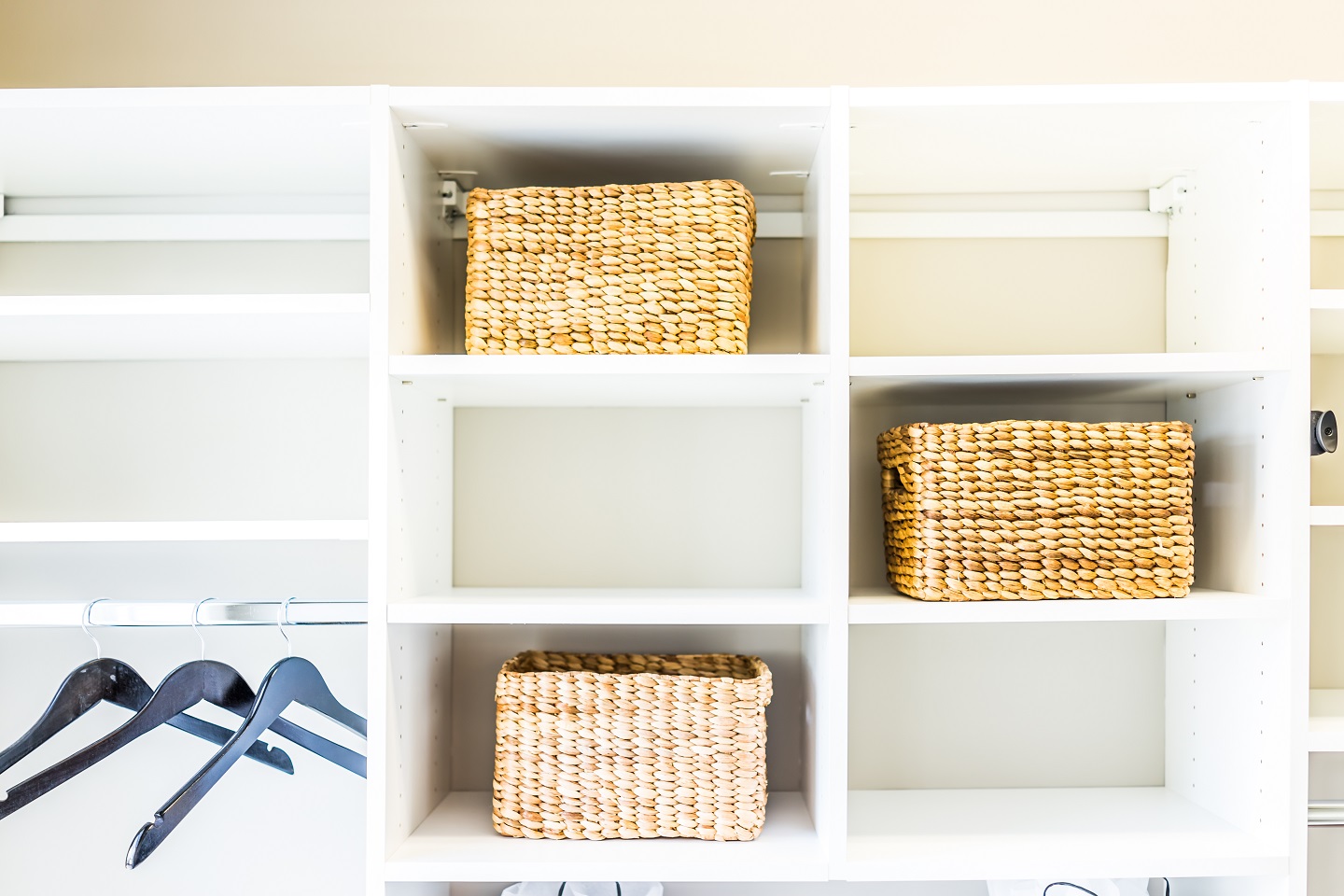 Use baskets for extra storage