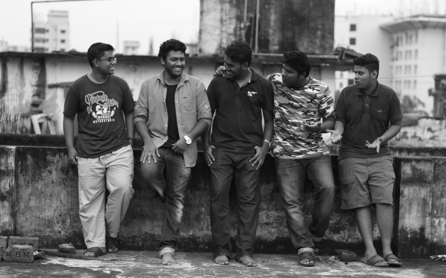 Young People on a Dhaka Rooftop