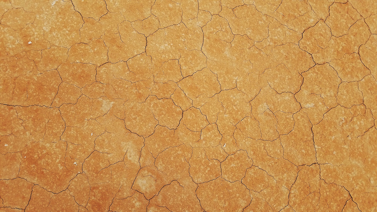 a photo of cracks on the ground