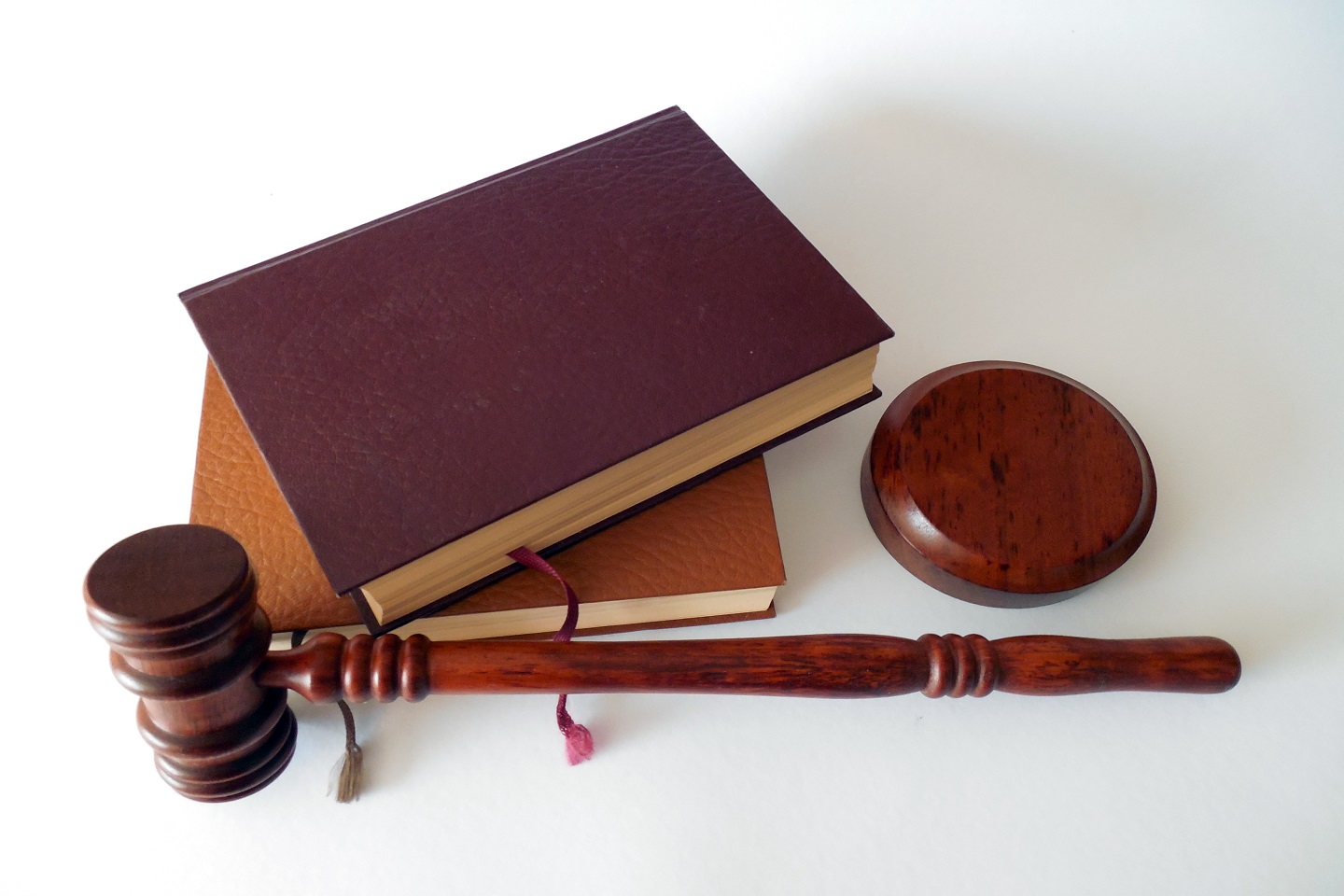 books and gavel on a table