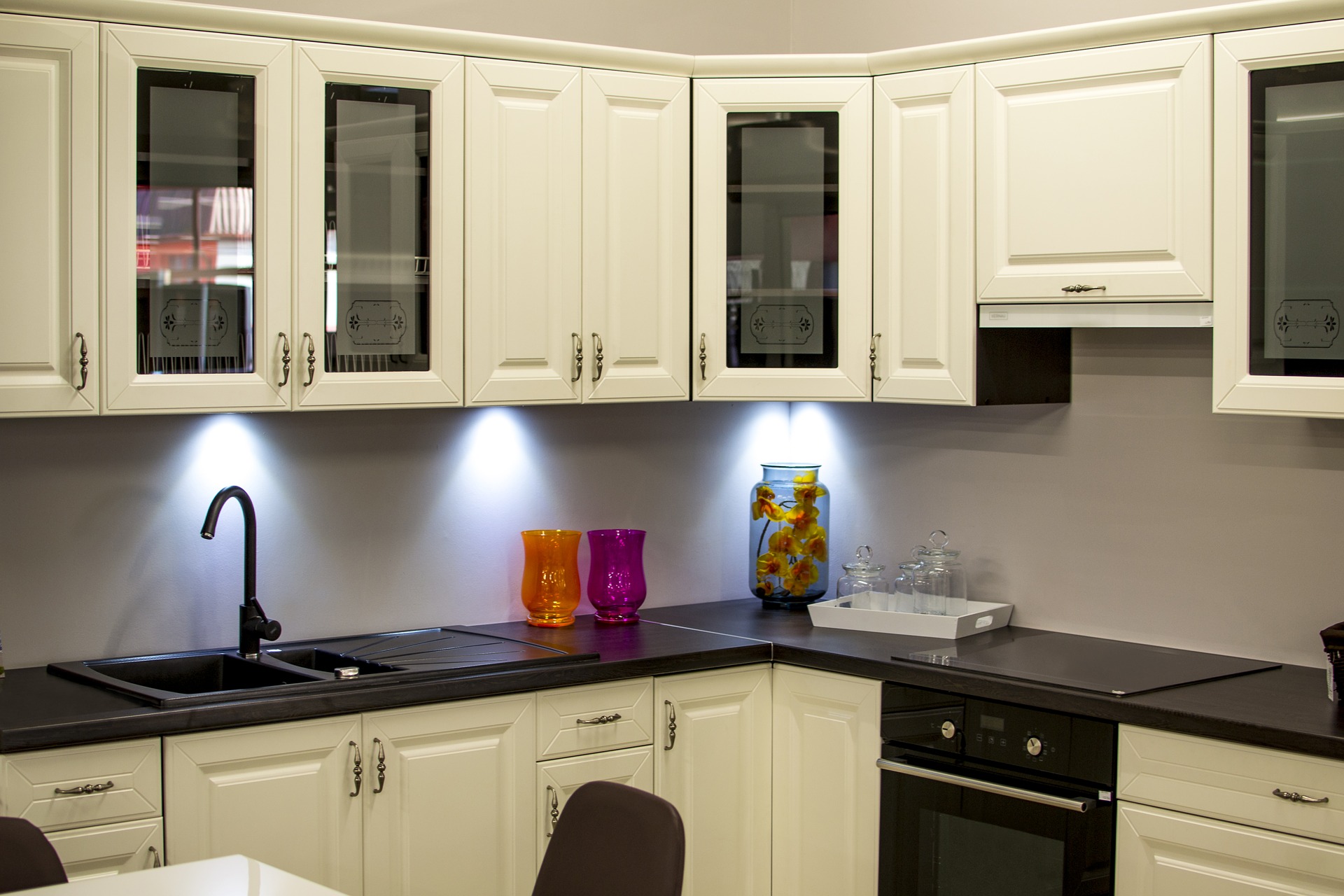 You can customize small things such as kitchen cabinets in ready to shift in flats